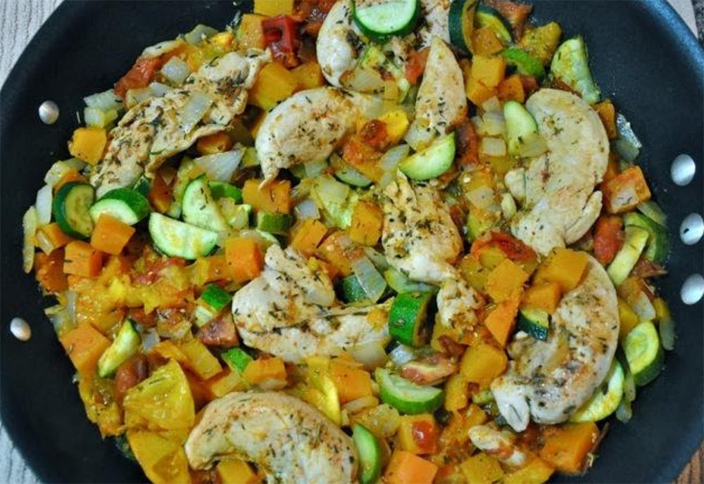 One Pot Chicken and Veggie Dinner