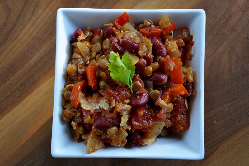 Red Bean and Lentil Casserole